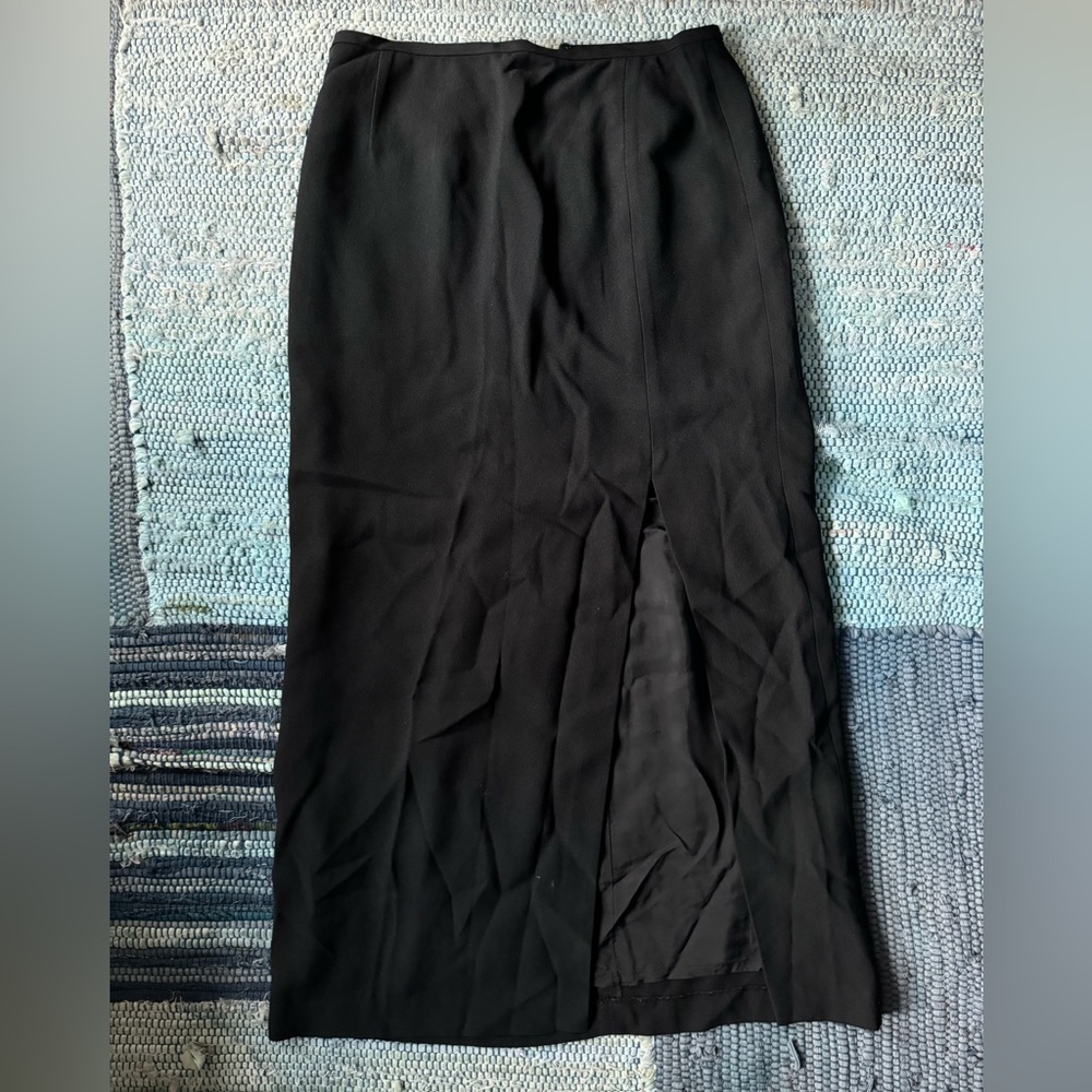 Ann Tjian for KENAR Long Black Skirt Size: 8